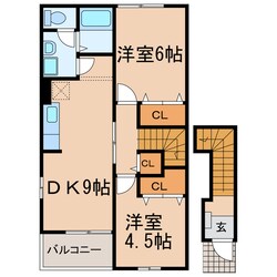 カーサ・フロレスタBの物件間取画像